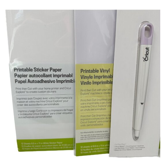 Cricut Lot Vinyl Iron On Printable Sticker Scoring Tool Variety Mats Bundle Gift - Picture 3 of 11